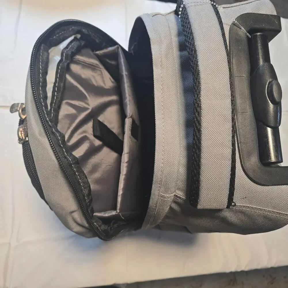 Chicago White Sox Premium Wheeled Backpack in Grey